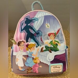NWT Disney Peter Pan Shadow Loungefly mini backpack